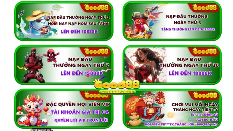 Đá gà Good88 nhiều ưu đãi