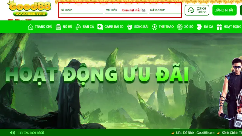 Đăng nhập Good88 dễ dàng