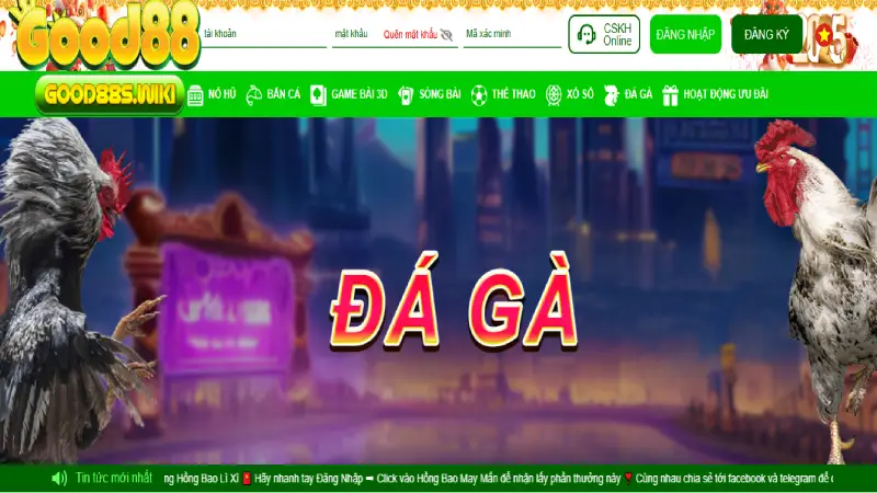 Kênh đá gà trực tiếp Good88 dễ tham gia