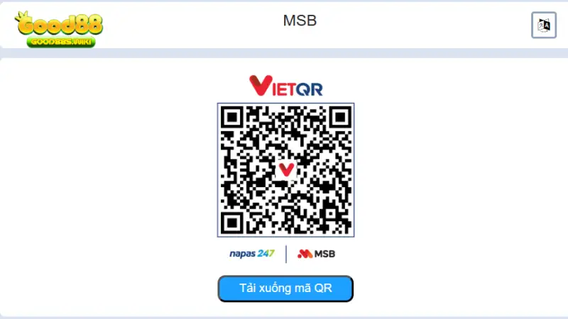 Kiểm tra thông tin mỗi lần nạp tiền vào Good88