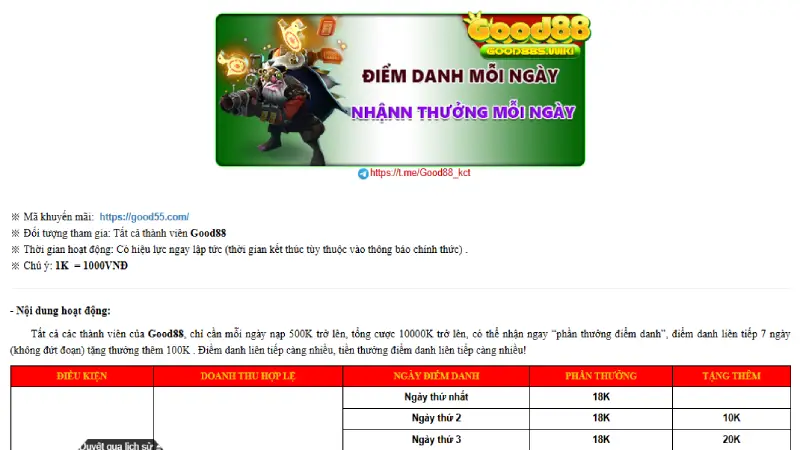 Nên đọc các quy định để nhận ưu đãi Good88