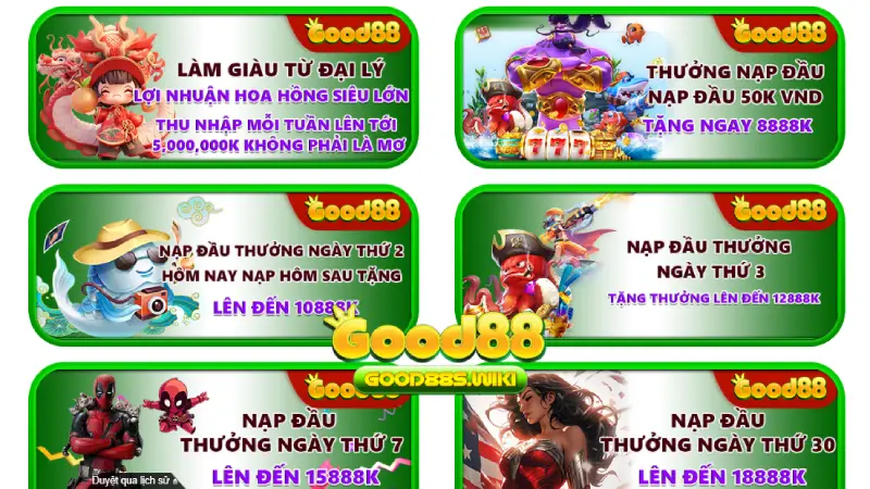 Vô vàn ưu đãi Good88
