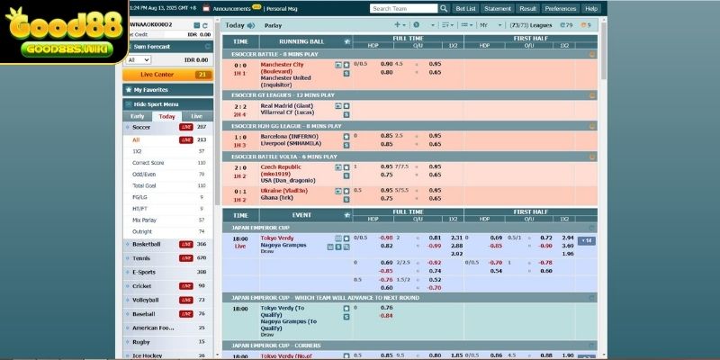 Theo dõi tỷ lệ cược thường xuyên để xuống tiền hợp lý