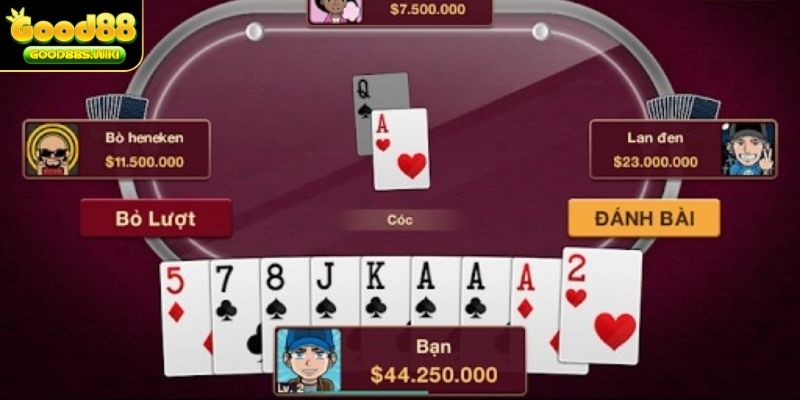 Đánh bài lẻ để dụ đối thủ ra heo đỏ để chặt