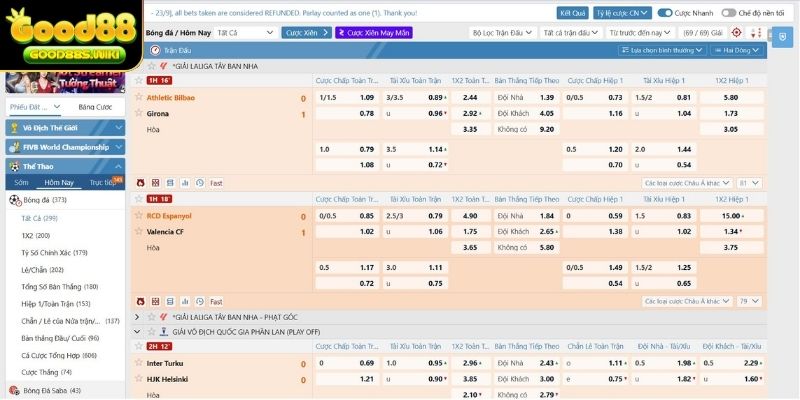 Hiểu rõ các kí hiệu có trên bảng kèo nhà cái để đặt cược