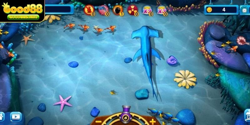 Kho vũ khí đa dạng tính năng để hỗ trợ người chơi săn cá